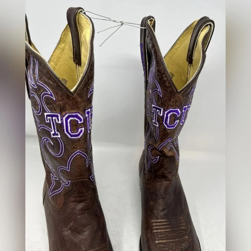 TCU Horned Frogs Men's Board Room Gameday Boots SZ 15
